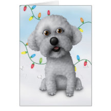 Bichon Frise Christmas Greeting Cards