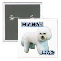 Bichon Frise Dad 4 - Button buttons