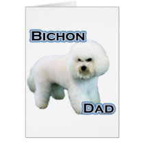 Bichon Frise Dad 4 cards