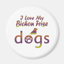 Bichon Frise designs Magnet
