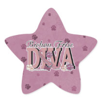 Bichon Frise DIVA Star Stickers