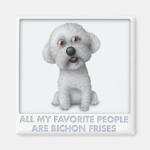 Bichon Frise Favourite Magnets