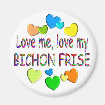 BICHON FRISE FRIDGE MAGNET