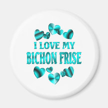 BICHON FRISE Love Fridge Magnets