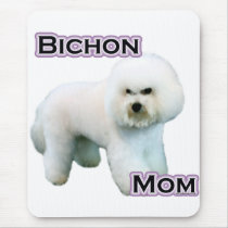 Bichon Frise Mom 4 mousepads