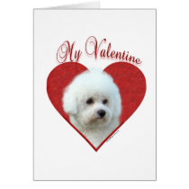 Bichon Frise My Valentine cards