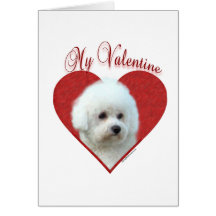 Bichon Frise My Valentine Greeting Card