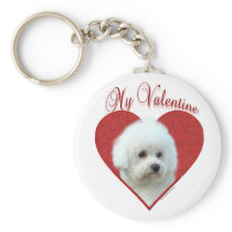 Bichon Frise My Valentine - Keychain keychains