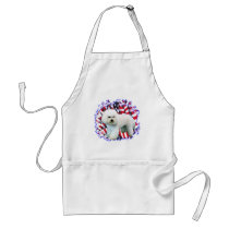 Bichon Frise Patriot aprons