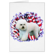 Bichon Frise Patriot cards