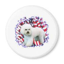 Bichon Frise Patriot magnets