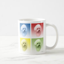 Bichon Frise Pop Art mugs