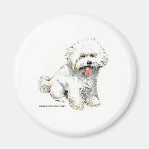 Bichon Frise Refrigerator Magnet