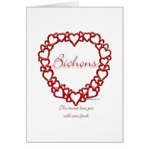 Bichon Frise True Love cards
