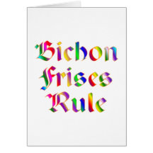 BICHON FRISES RULE CARDS