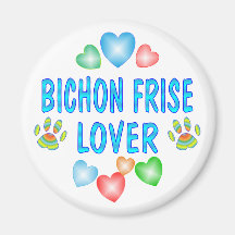 BICHON LOVER FRIDGE MAGNET