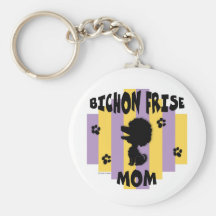 Bichon Mom Keychain