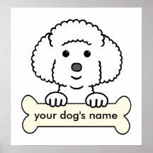 Bichon personnalisé Frise Affiches