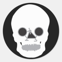 Bicy-skull Stickers