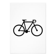 Bicycle bike invitations