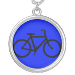 Bicycle: Black on Blue Custom Jewelry