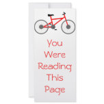 Bicycle Bookmark Template