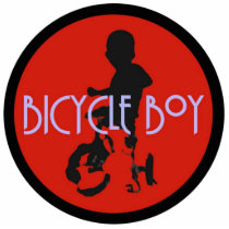 Bicycle Boy Photo Sculpture