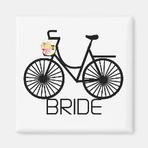 Bicycle Bride Tshirts and Gifts Refrigerator Magnet
