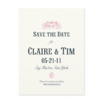 Bicycle Built For Two Save the Date-Custom