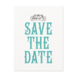 Bicycle Built For Two Save the Date Postcard