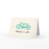 Bicycle Built For Two Wedding Card