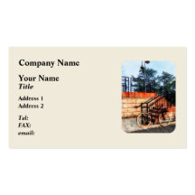 Bicycle by Train Station Business Card