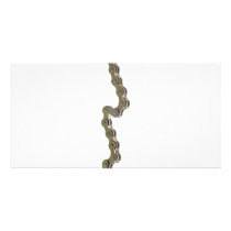 Bicycle chain photo greeting card