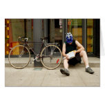 Bicycle Courier Messenger Cycle Bicycling Cycling Card