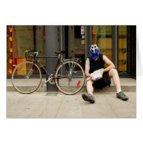 Bicycle Courier Messenger Cycle Bicycling Cycling Card