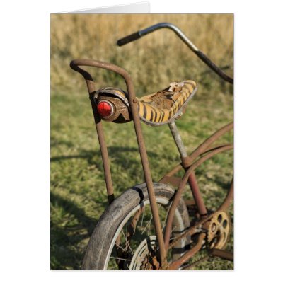 Bicycle Cycle Bicycling Cycling Banana Cruiser Greeting Card by fotoshoppe
