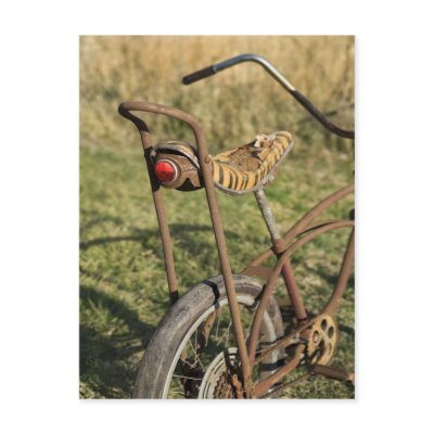 Bicycle Cycle Bicycling Cycling Banana Cruiser Post Cards by fotoshoppe