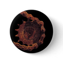 Bicycle Cycle Bicycling Cycling Chain Gear Pinback Button