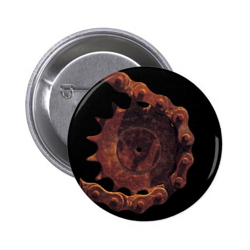 Bicycle Cycle Bicycling Cycling Chain Gear Pinback Button