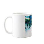 Bicycle Cycle Bicycling Cycling City Rain Storm Coffee Mugs