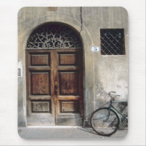 Bicycle Cycle Bicycling Cycling Italy Building Mouse Pad