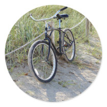 Bicycle Cycle Bicycling Cycling Miami Beach Round Sticker