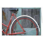 Bicycle Cycle Bicycling Cycling Old Wooden Shed Card