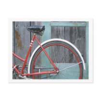Bicycle Cycle Bicycling Cycling Old Wooden Shed Post Card