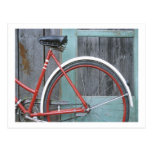 Bicycle Cycle Bicycling Cycling Old Wooden Shed Post Card