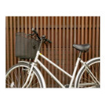Bicycle Cycle Bicycling Cycling On Fence Post Cards