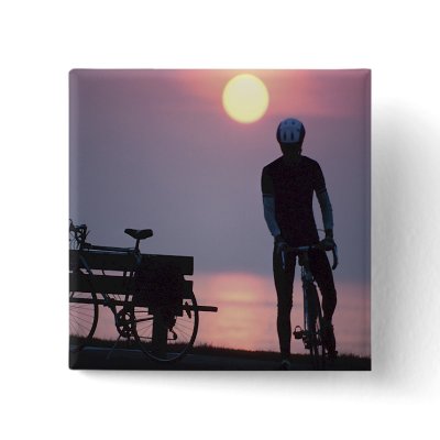 Bicycle Cycle Bicycling Cycling Quebec Canada Pinback Button by fotoshoppe