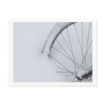 Bicycle Cycle Bicycling Cycling Snow Ice Postcard