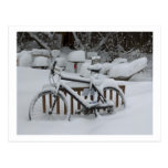 Bicycle Cycle Bicycling Cycling Waiting For Spring Postcards