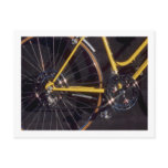 Bicycle Cycle Bicycling Cycling Yellow Bike Frame Post Cards